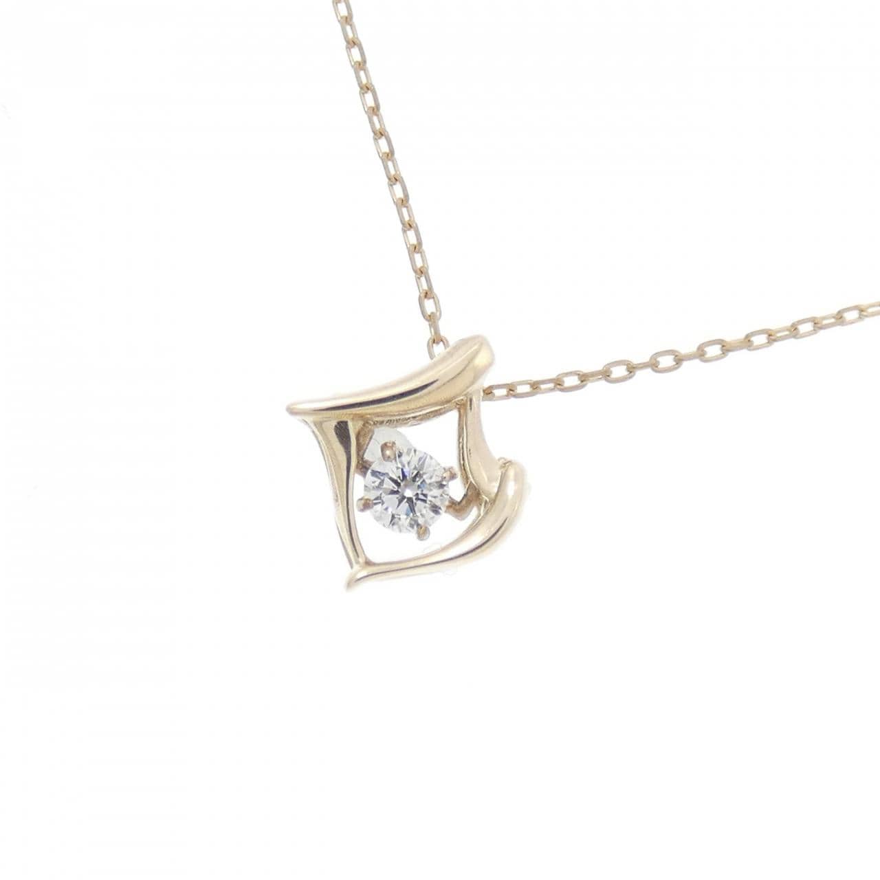 K10YG ダイヤモンド ネックレス 0.05CT