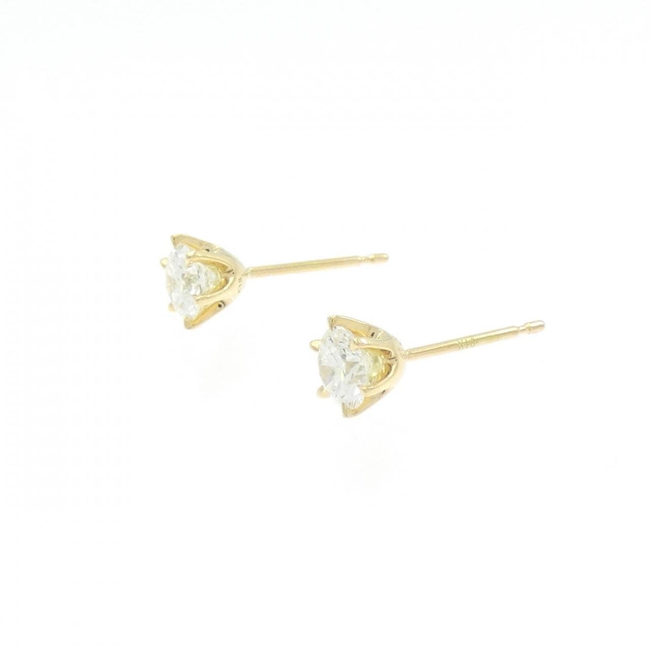 【新品】K18YG ダイヤモンド ピアス 0.306CT 0.304CT G SI1 VG