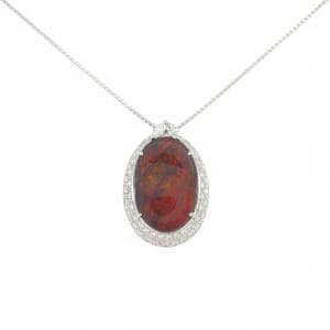 PT900/PT850 ブラックオパール ネックレス 9.42CT