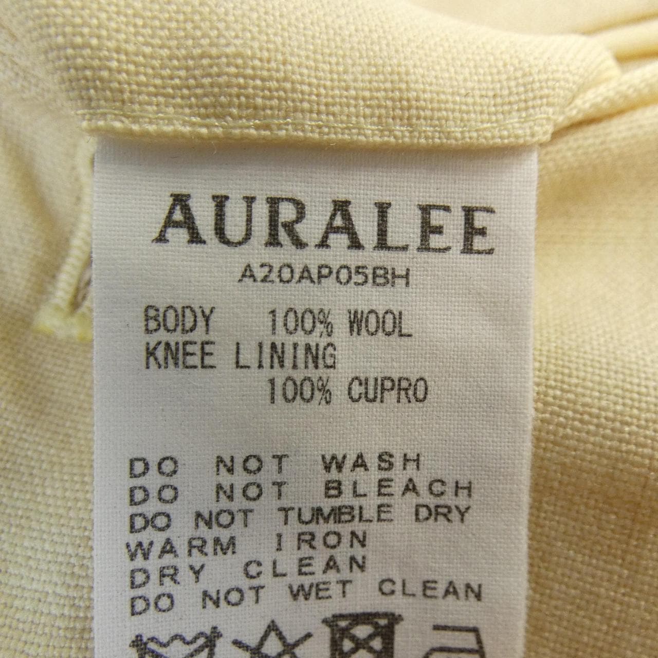 オーラリー AURALEE A20AP05BH パンツ