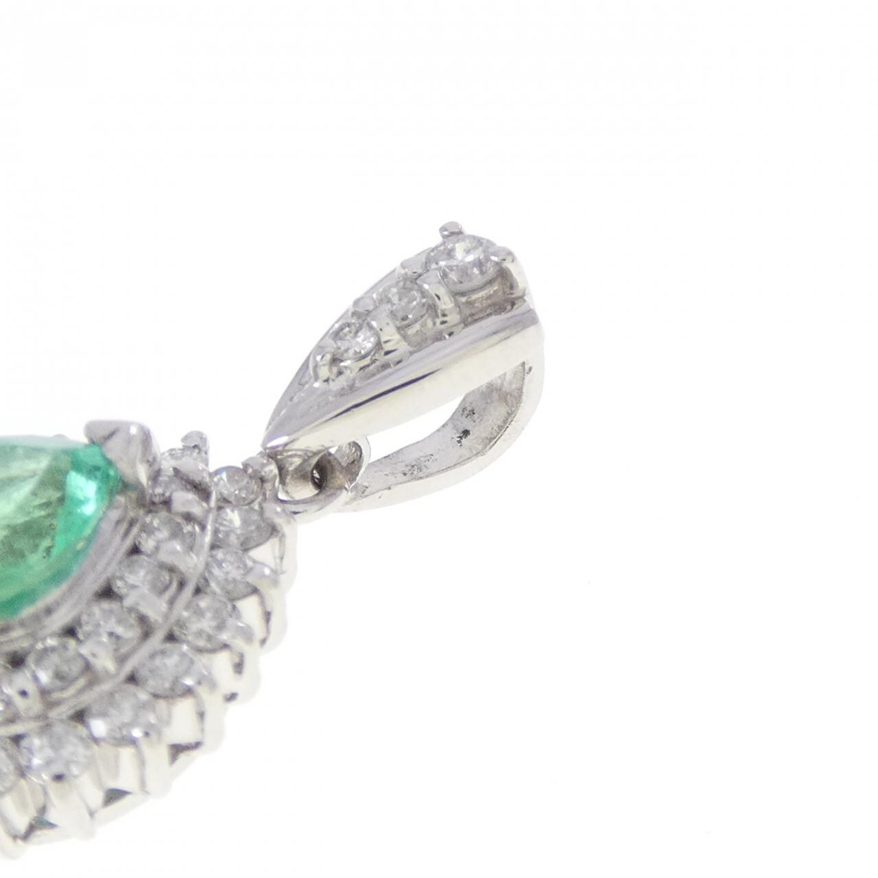 PT900 エメラルド ペンダント 0.48CT