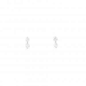 K18WG ダイヤモンド ピアス