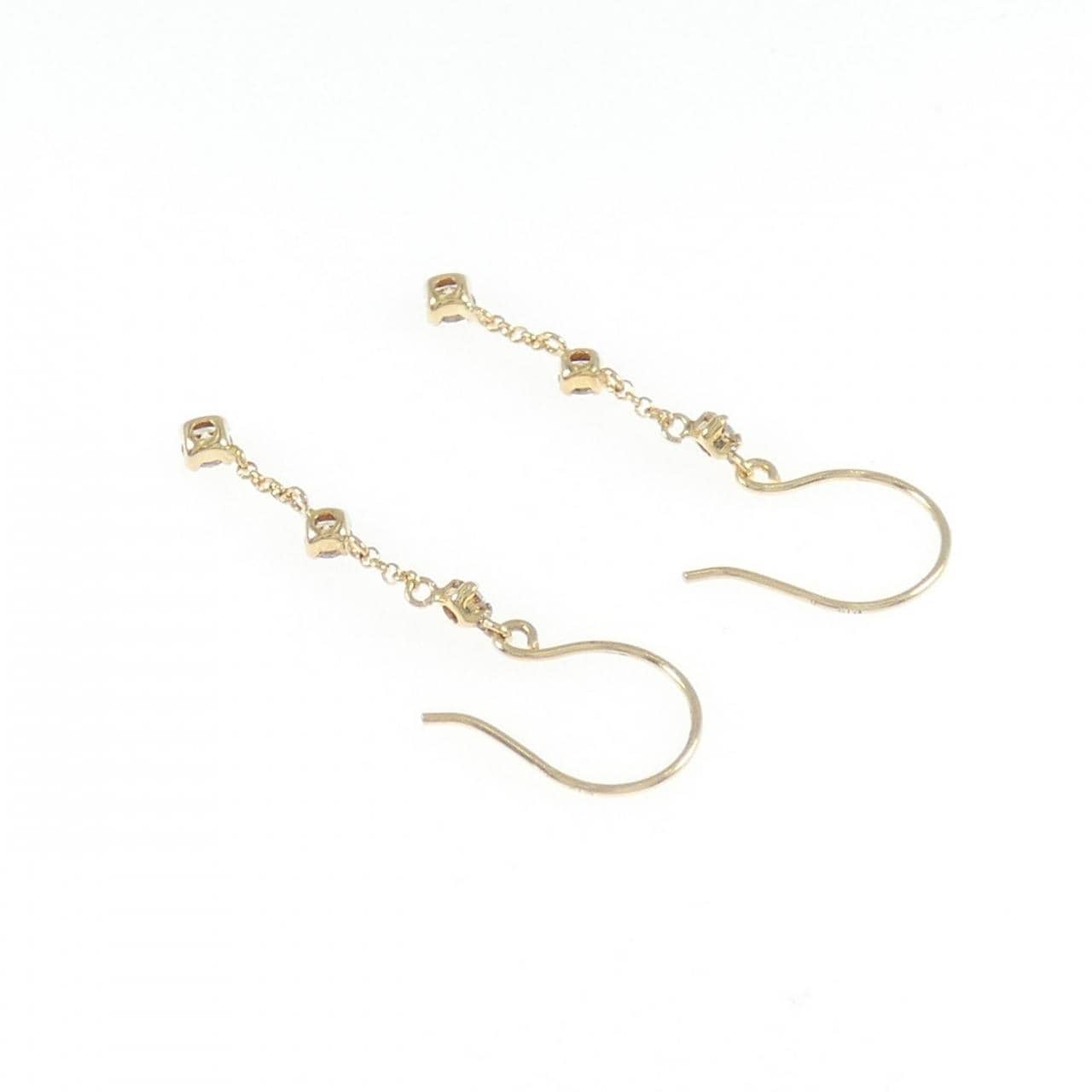 K18YG钻石耳环0.30CT