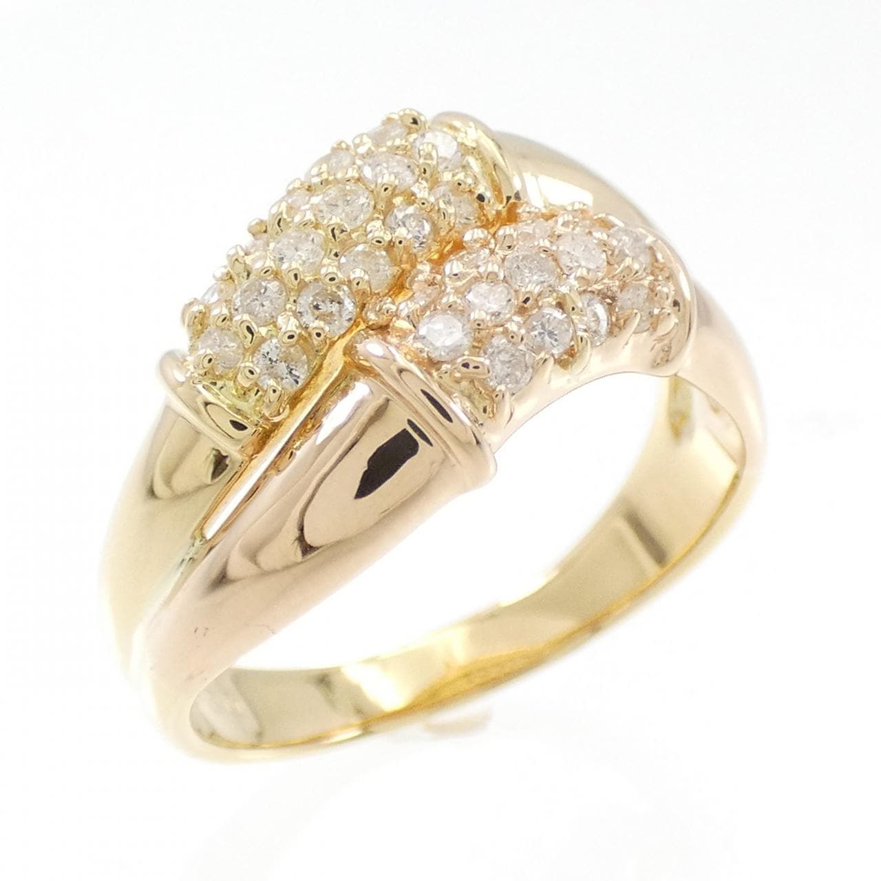 K18YG/K18PG ダイヤモンド リング 0.30CT