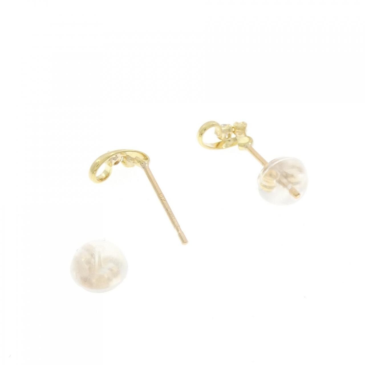 K18YG ダイヤモンド ピアス 0.06CT