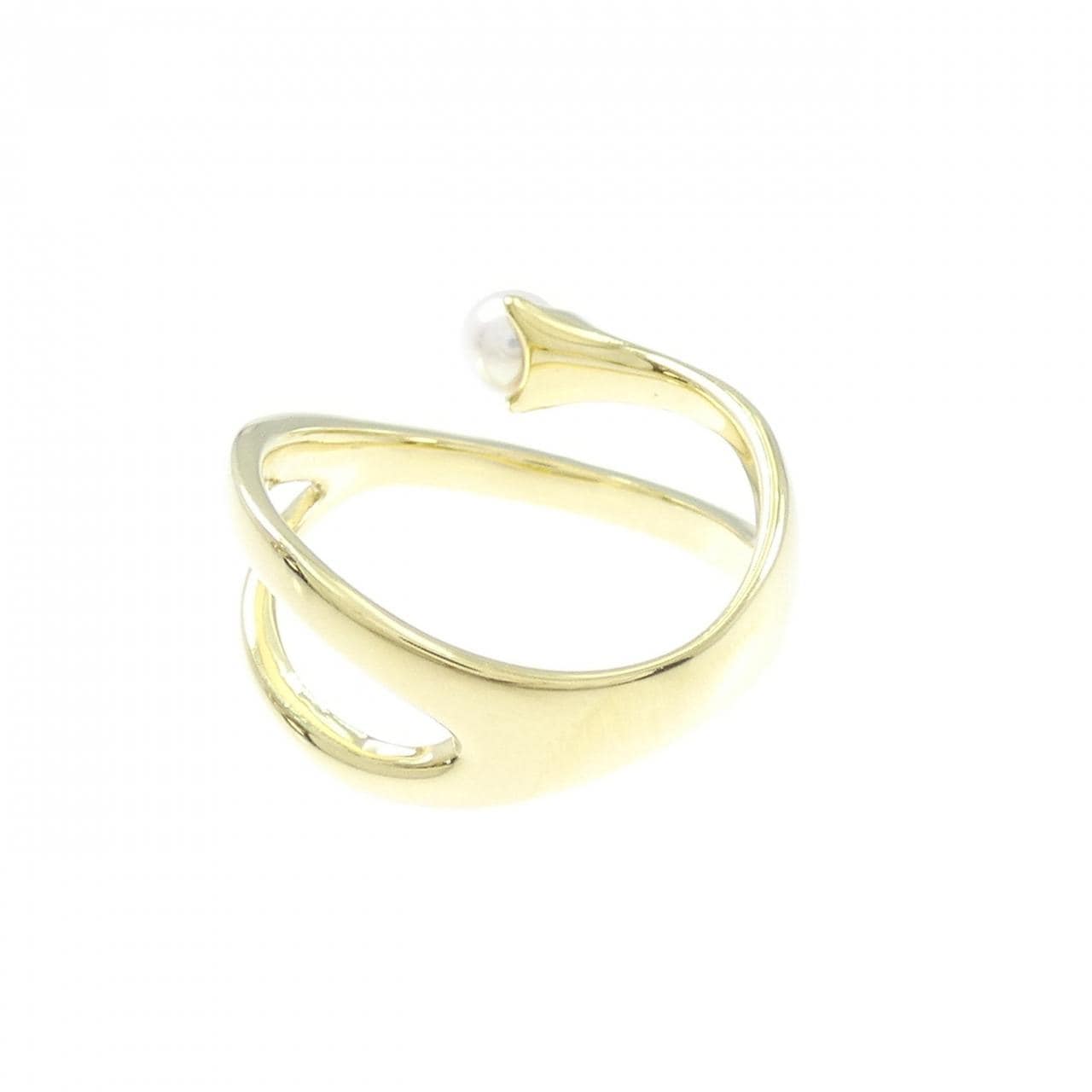 K18YG アコヤパール リング 3.4mm