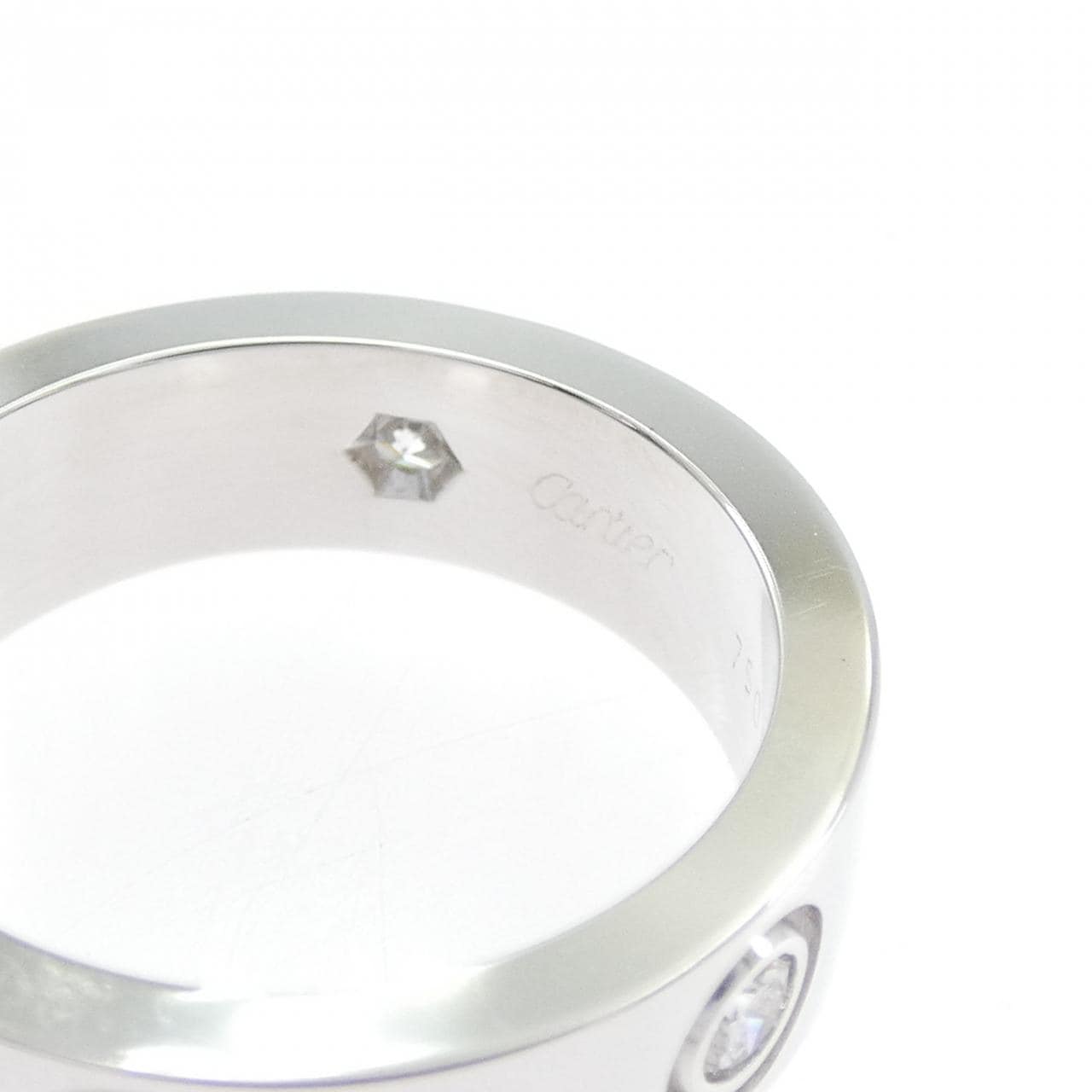 CARTIER LOVE half 钻石指