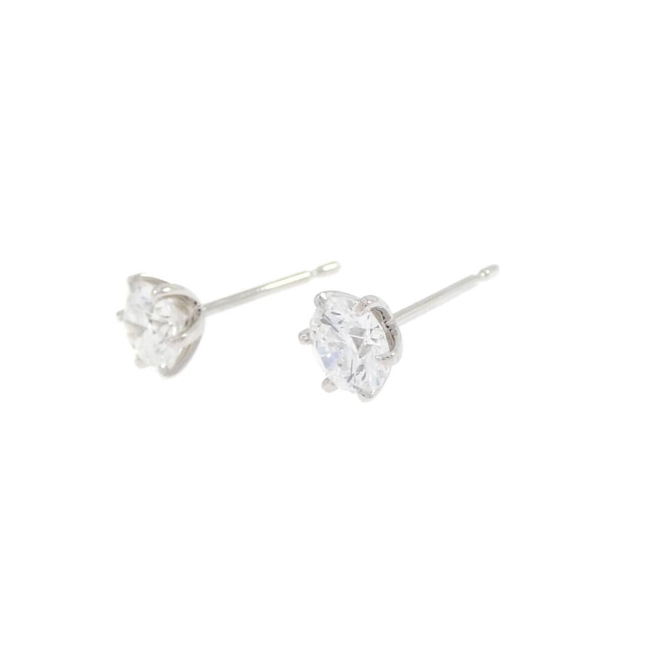 【リメイク】PT900/ST ダイヤモンド ピアス 0.502CT 0.507CT E-F VS1 VG