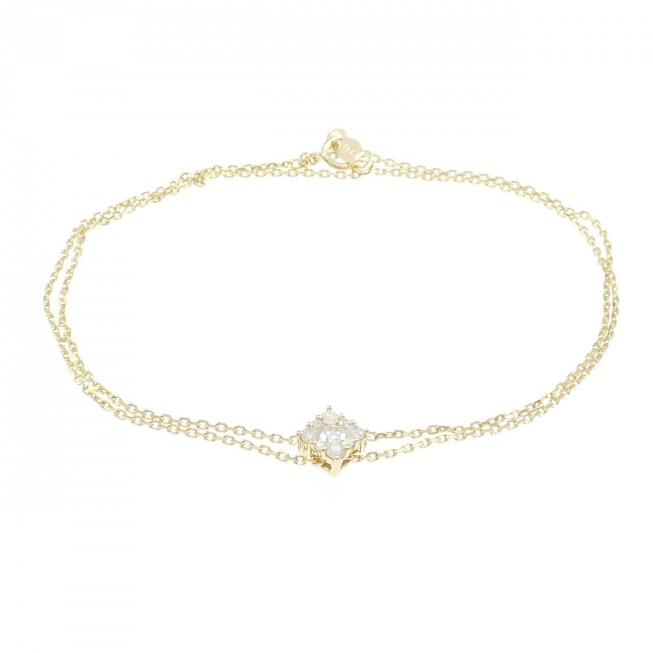 K18YG ダイヤモンド ブレスレット 0.20CT