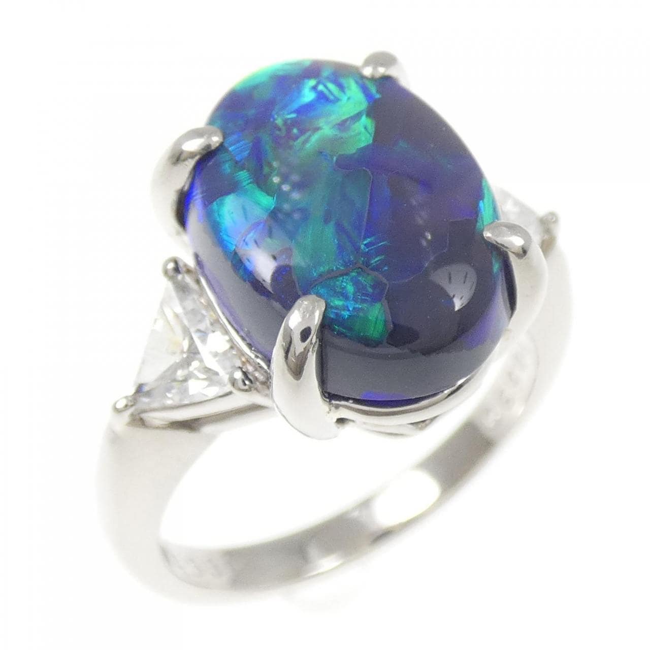 PT900 ブラックオパール リング 4.336CT