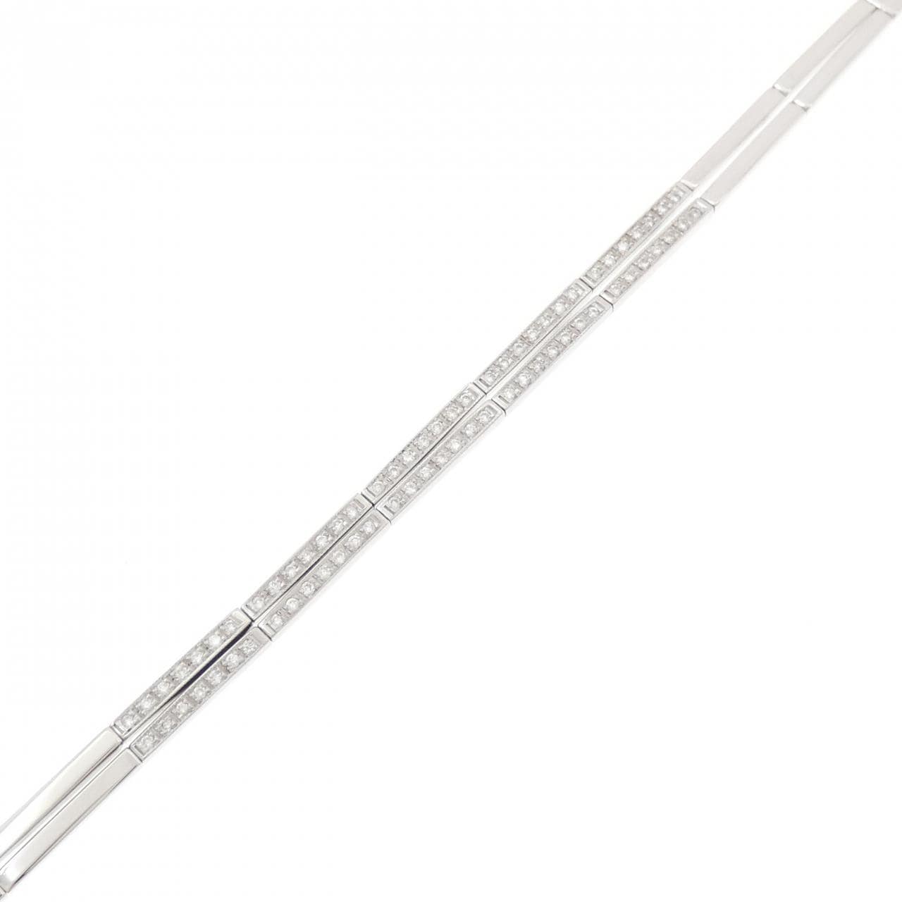 K18WG ダイヤモンド ブレスレット 0.50CT