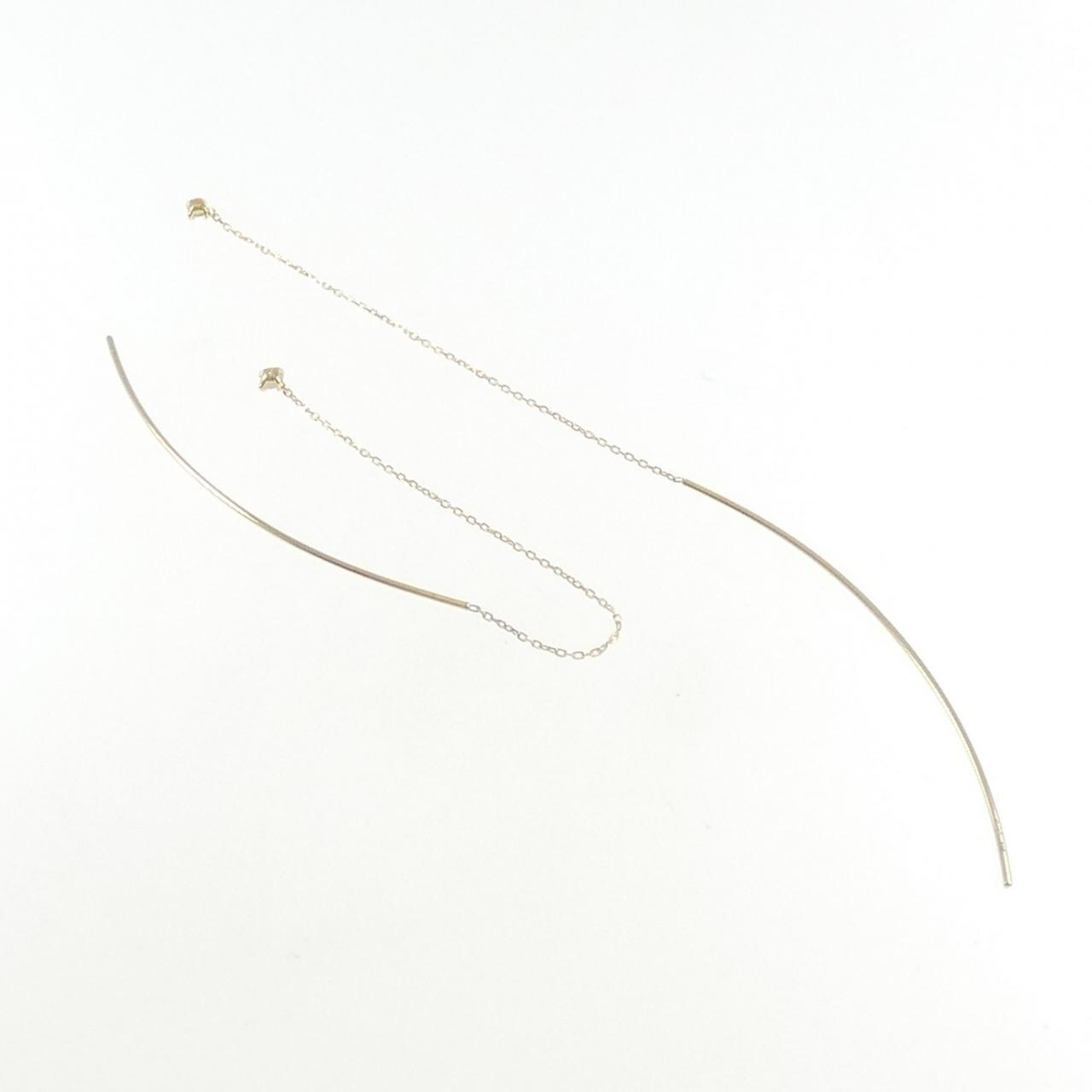 K18YG ダイヤモンド ピアス 0.12CT