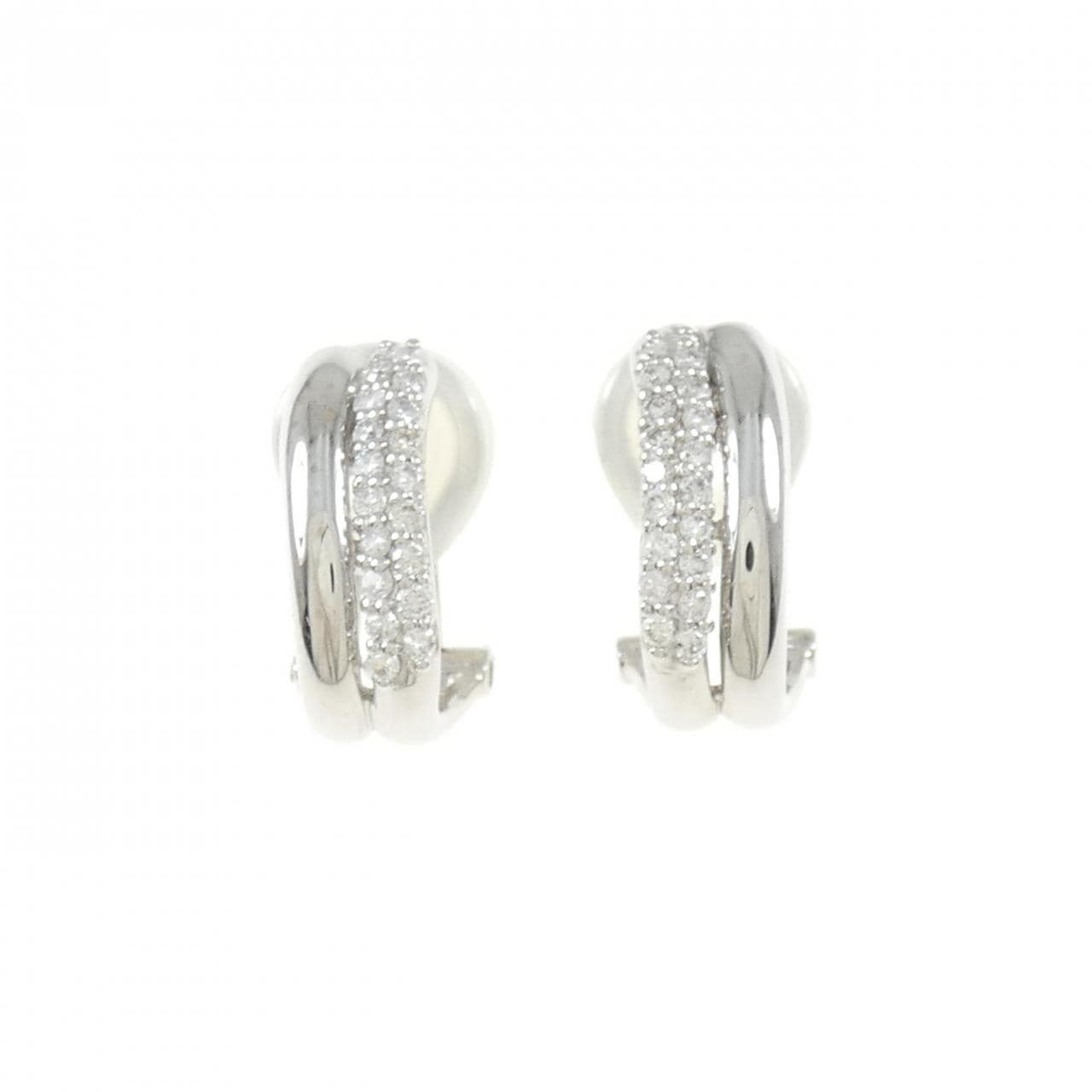 K18WG ダイヤモンド ピアス/イヤリング 0.30CT