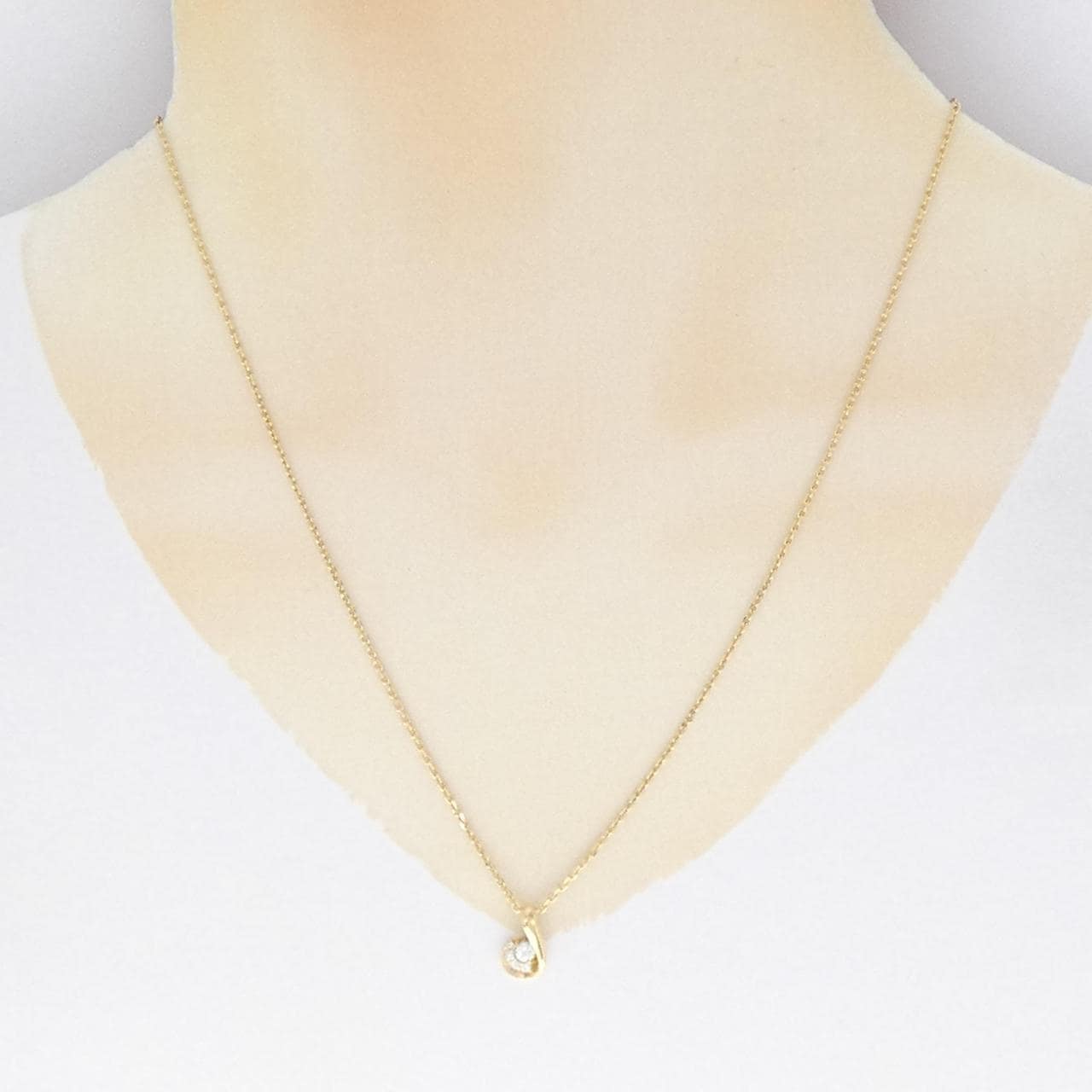 K18YG ダイヤモンド ネックレス 0.15CT