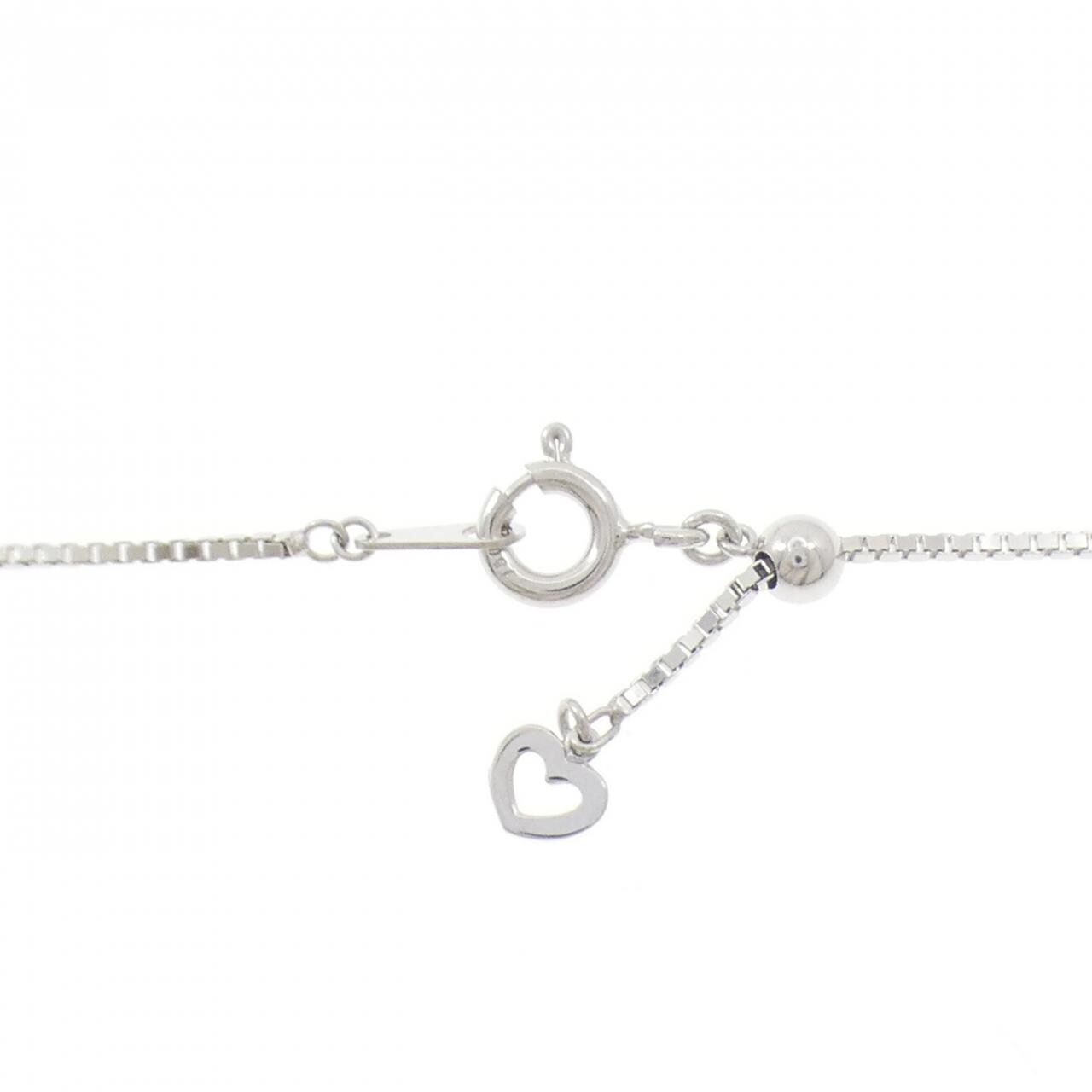 K18WG/750WG Sapphire Necklace 1.025CT