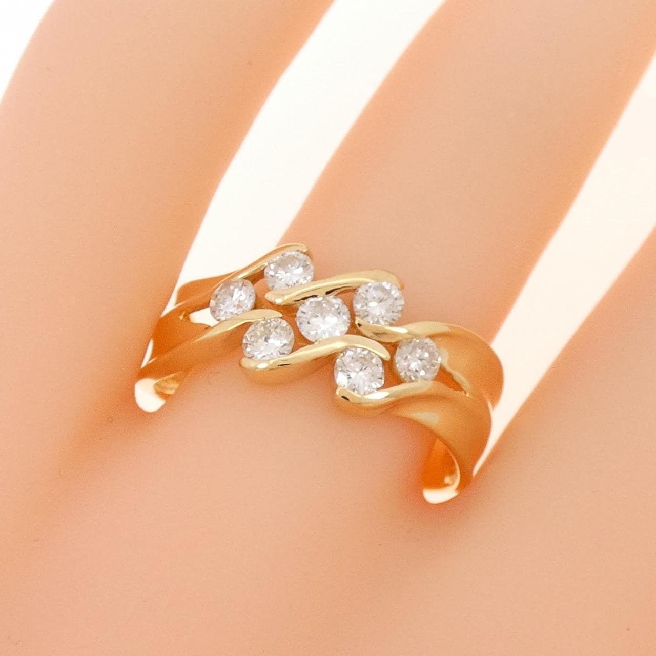 K18YG ダイヤモンド リング 0.50CT