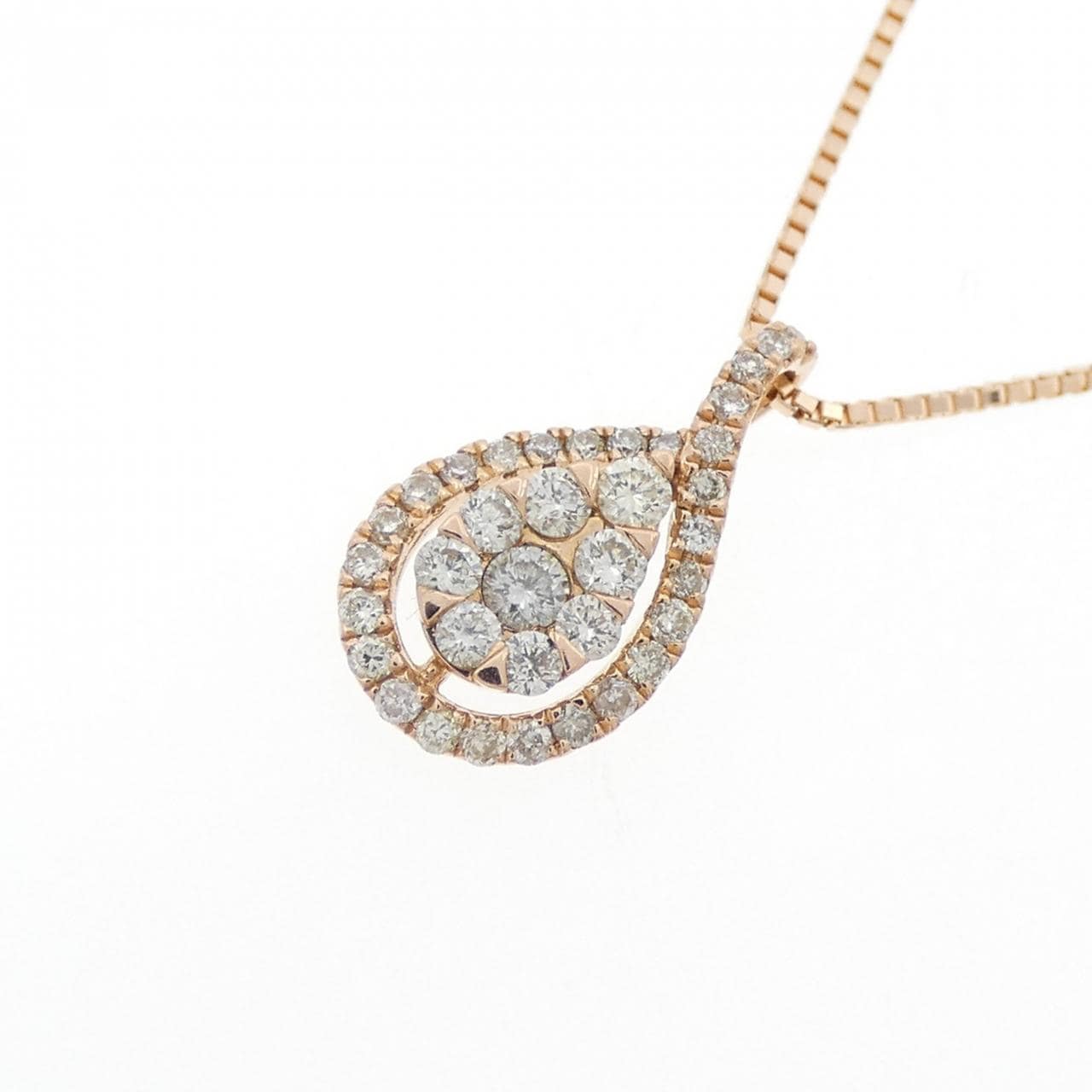 K18PG ダイヤモンド ネックレス 0.30CT