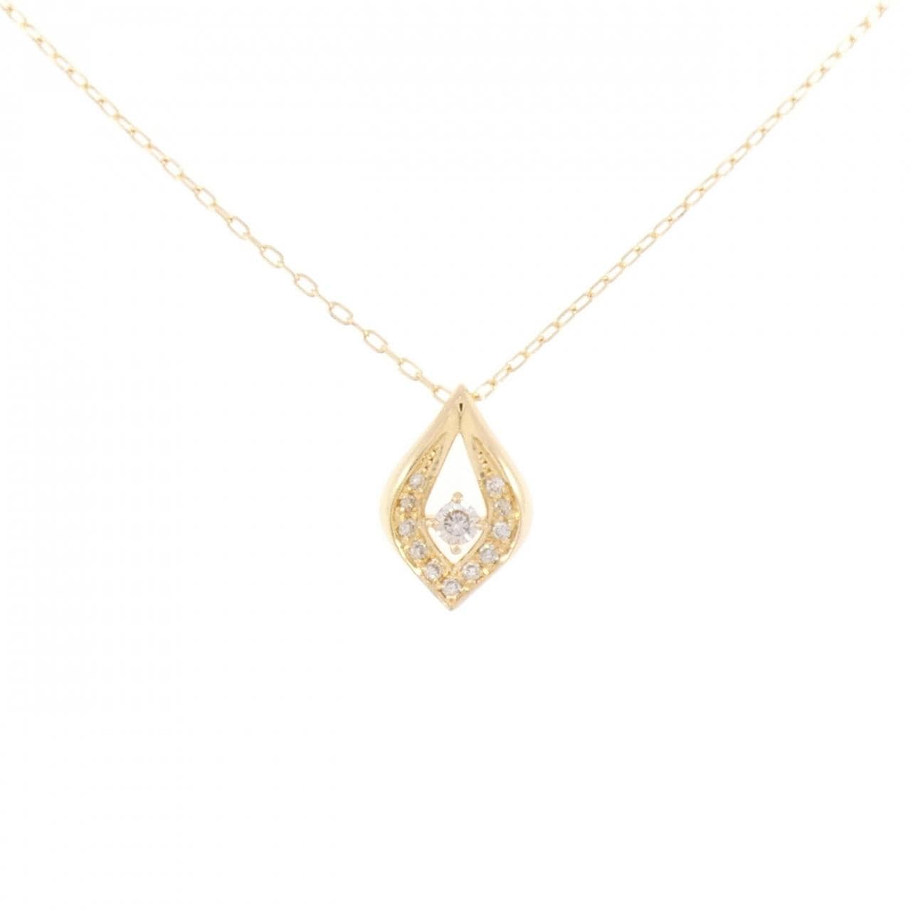 K18YG ダイヤモンド ネックレス 0.12CT