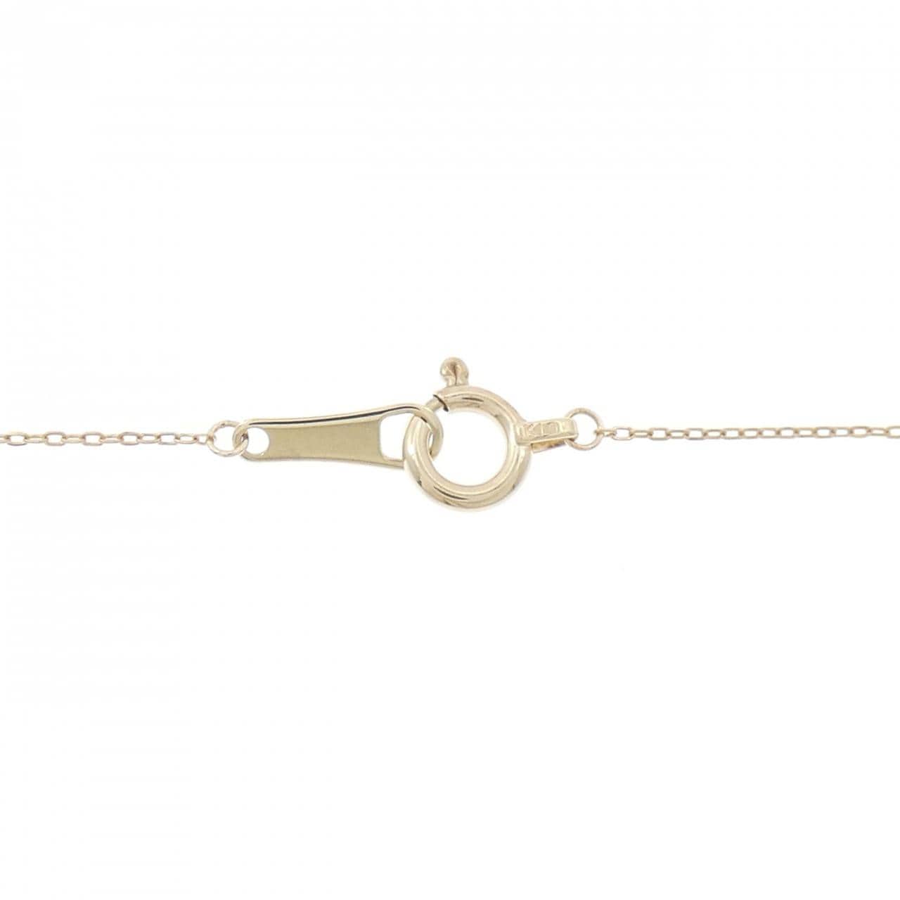 K10YG ハート ダイヤモンド ネックレス