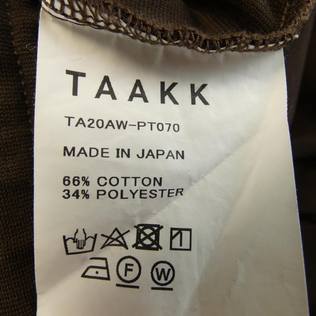 TAAKK TA20AW-PT070 パンツ