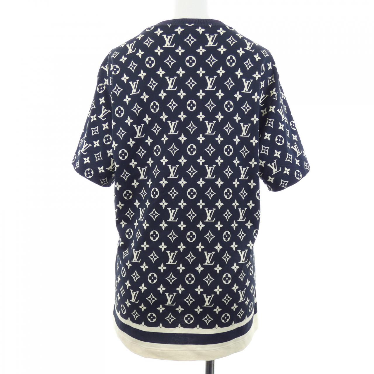 ルイヴィトン LOUIS VUITTON ストライプアクセントモノグラムTシャツ FOTS37TR1 Tシャツ
