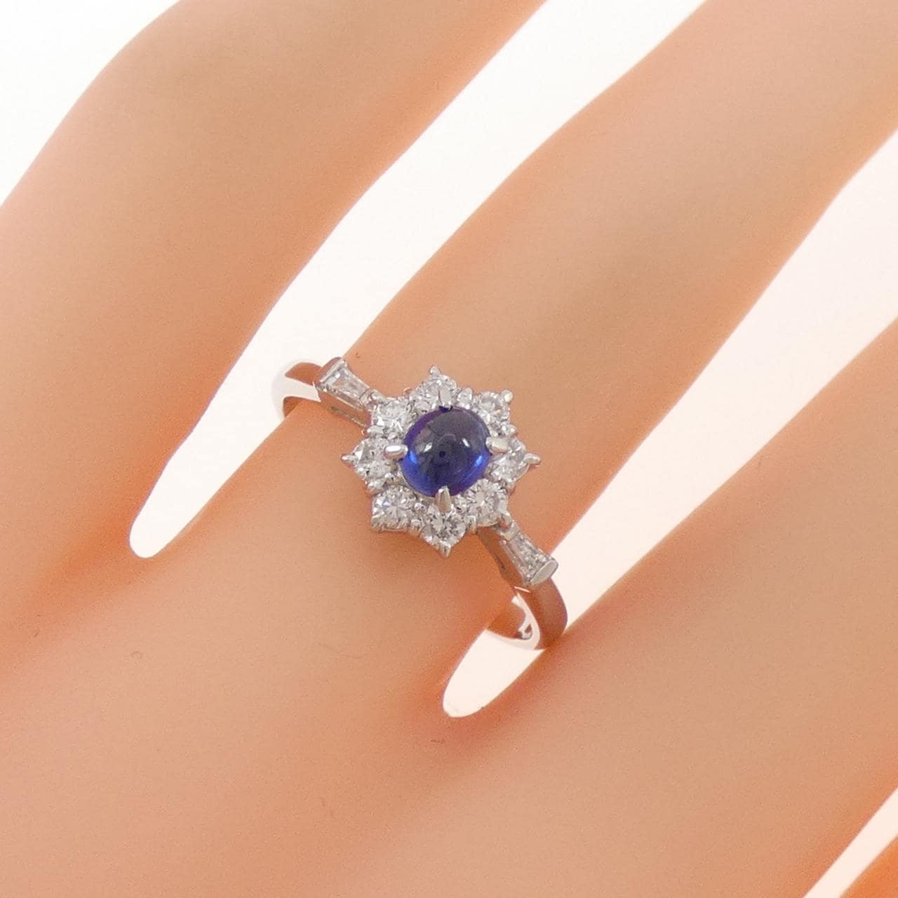 PT900 サファイヤ リング 0.30CT