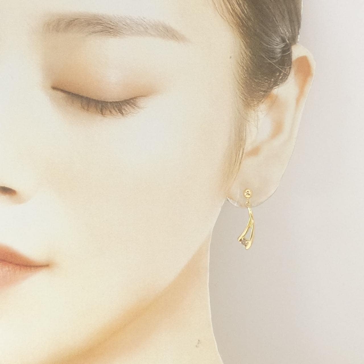 K18YG ダイヤモンド ピアス 0.20CT