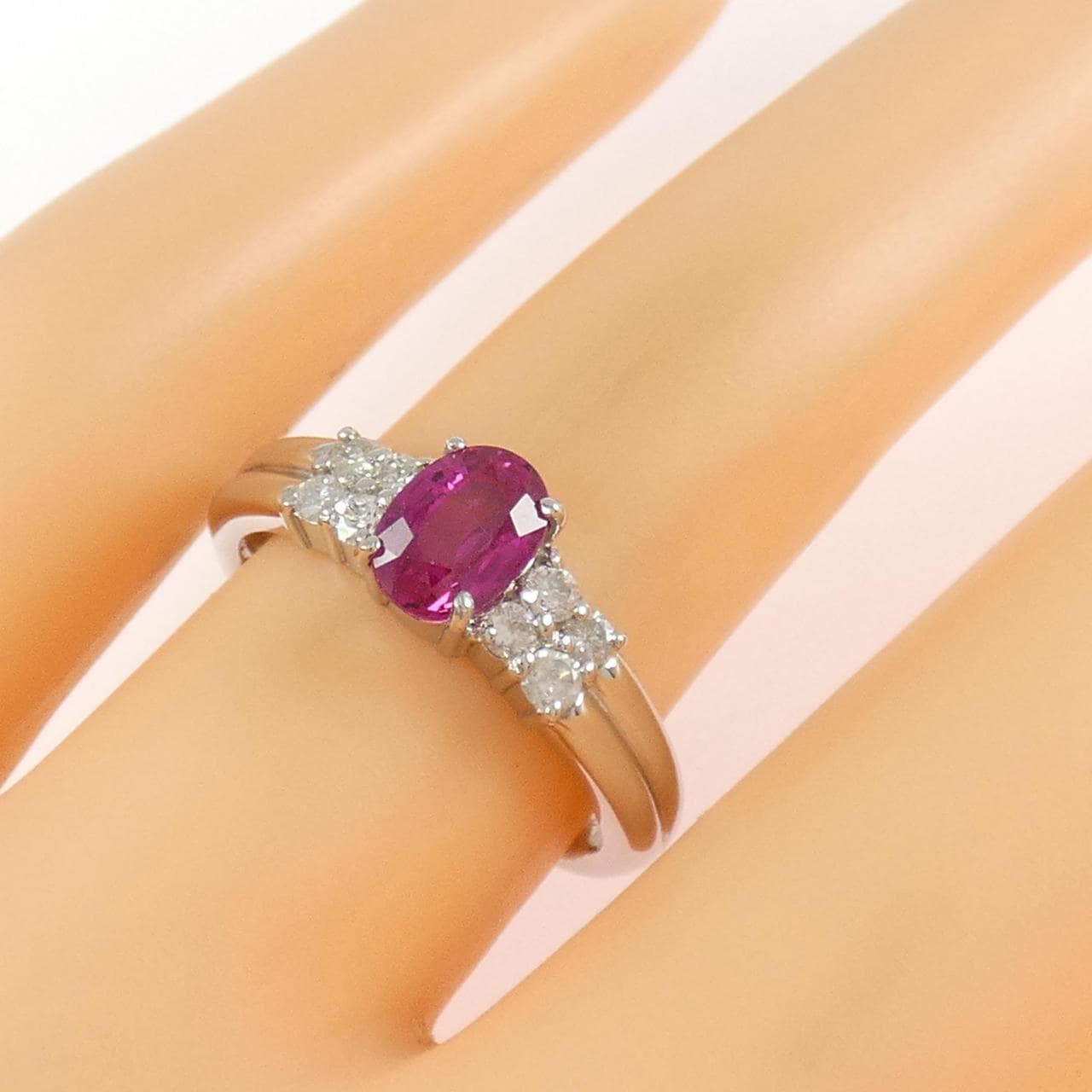 PT900 ルビー リング 1.00CT