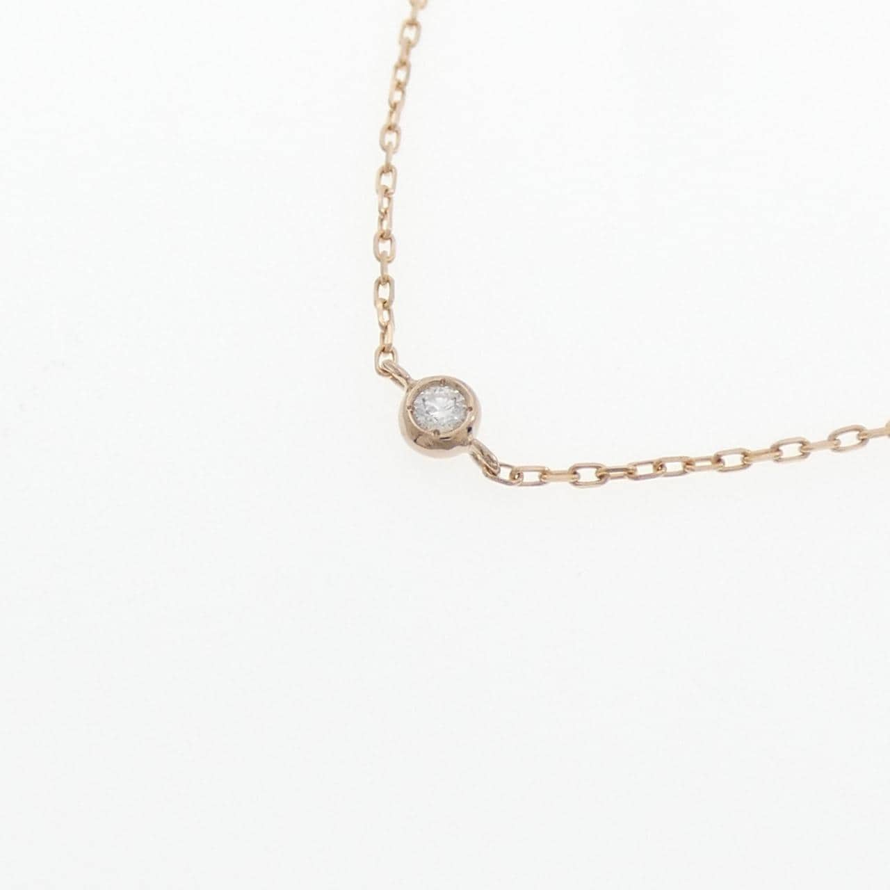 K18PG ダイヤモンド ネックレス 0.30CT
