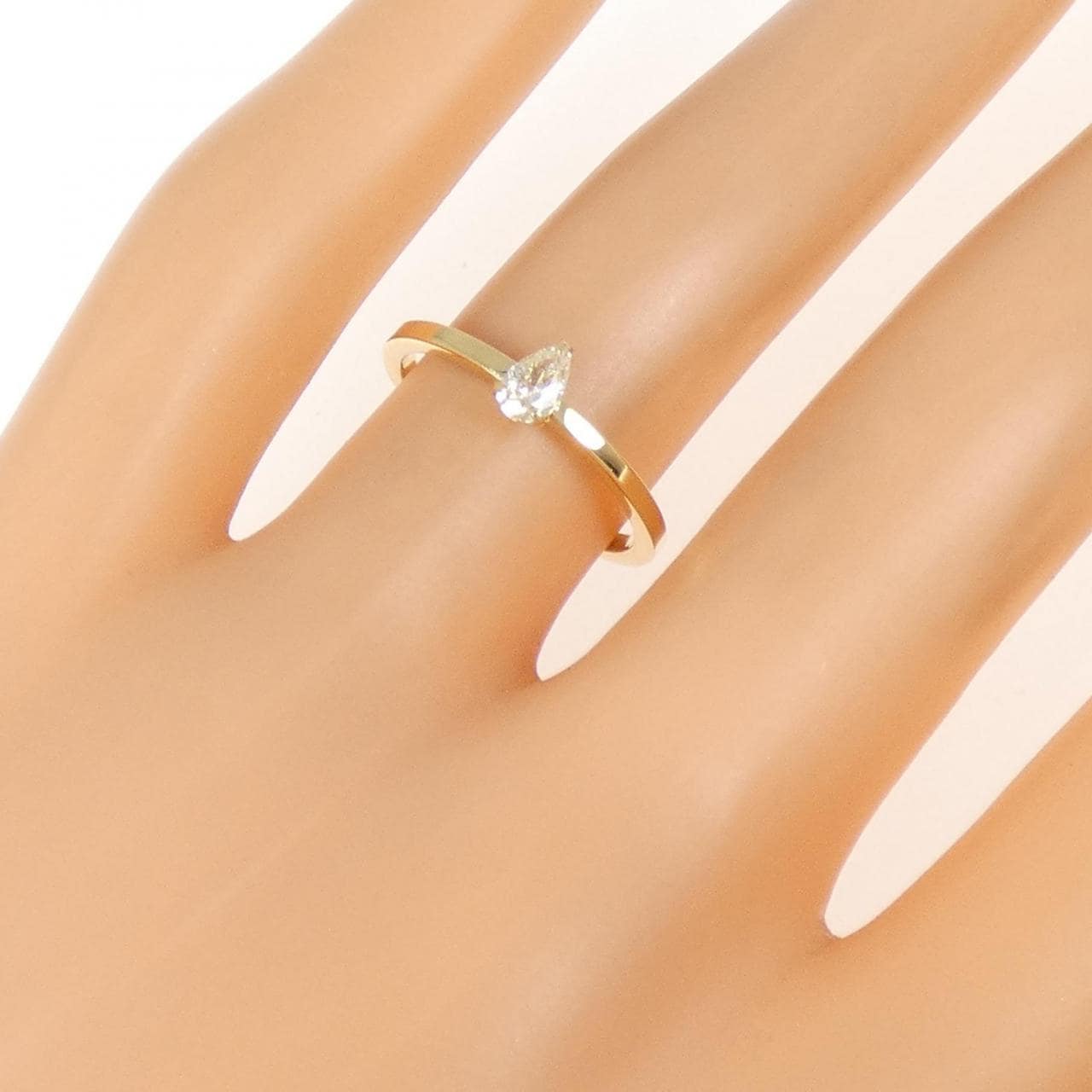 K18YG ダイヤモンド リング 0.13CT