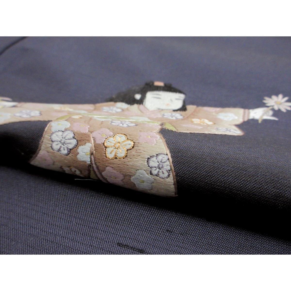 [未使用品] 参观和服，紬紬織，刺绣