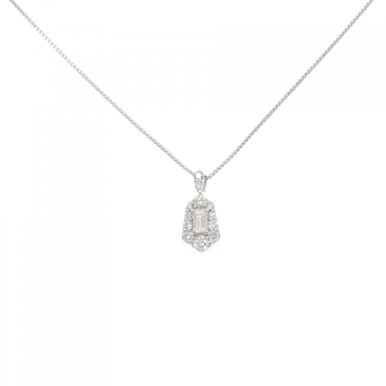 【新品】PT900/PT850 ダイヤモンド ネックレス 0.25CT