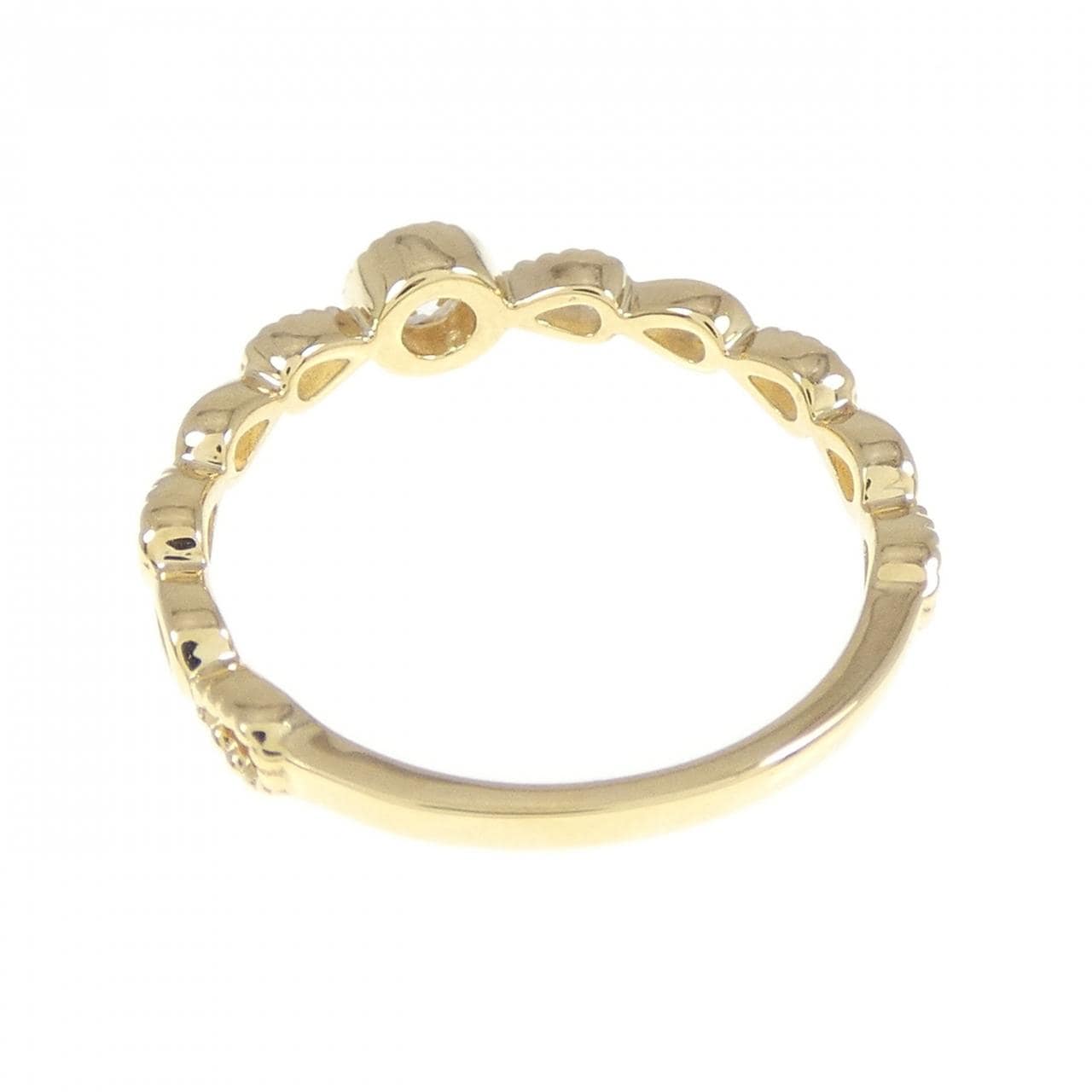 K18YG ダイヤモンド ピンキーリング 0.07CT