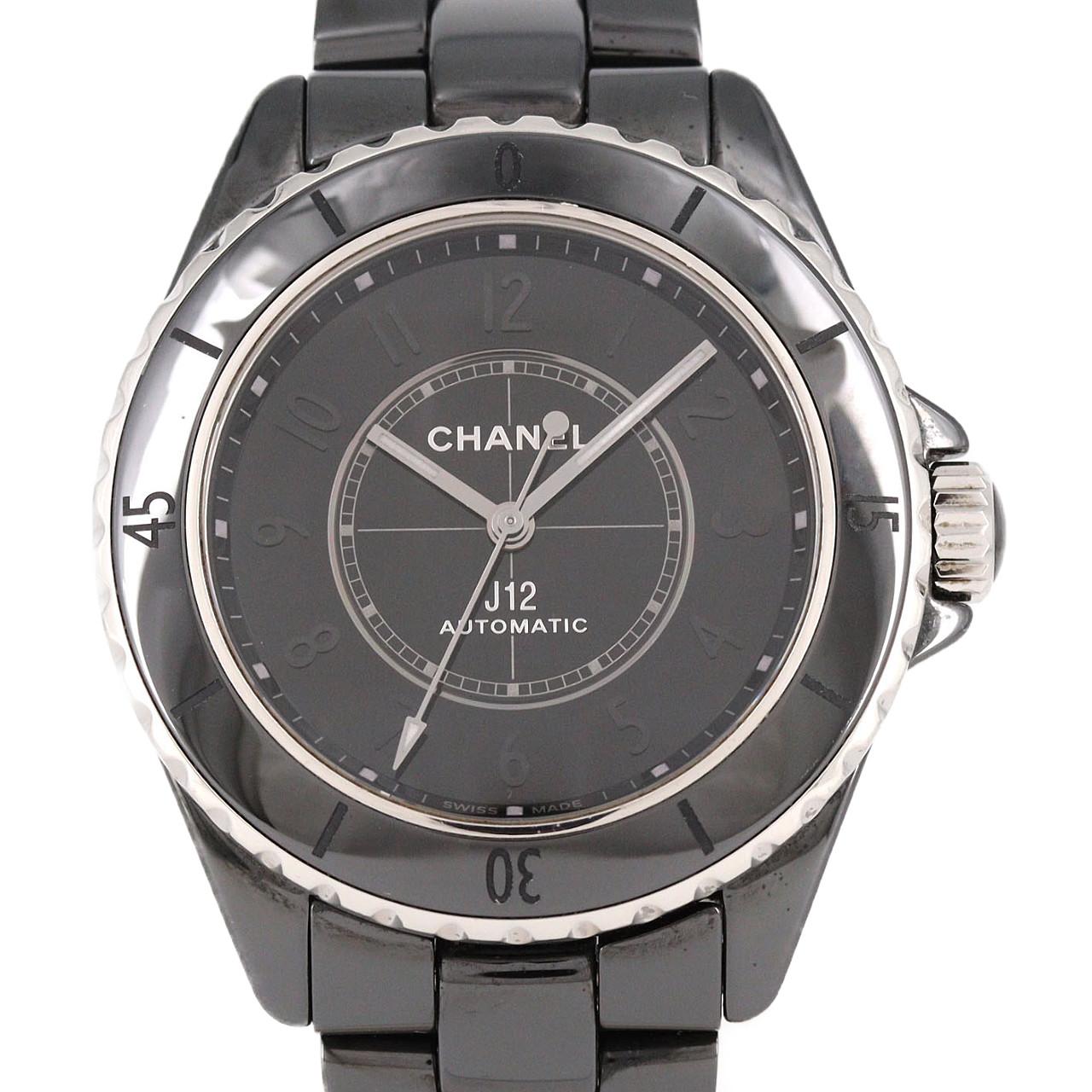 シャネル J12ファントムキャリバー12.1 38mmセラミック H6185 セラミック 自動巻