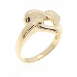 K18YG ハート リング