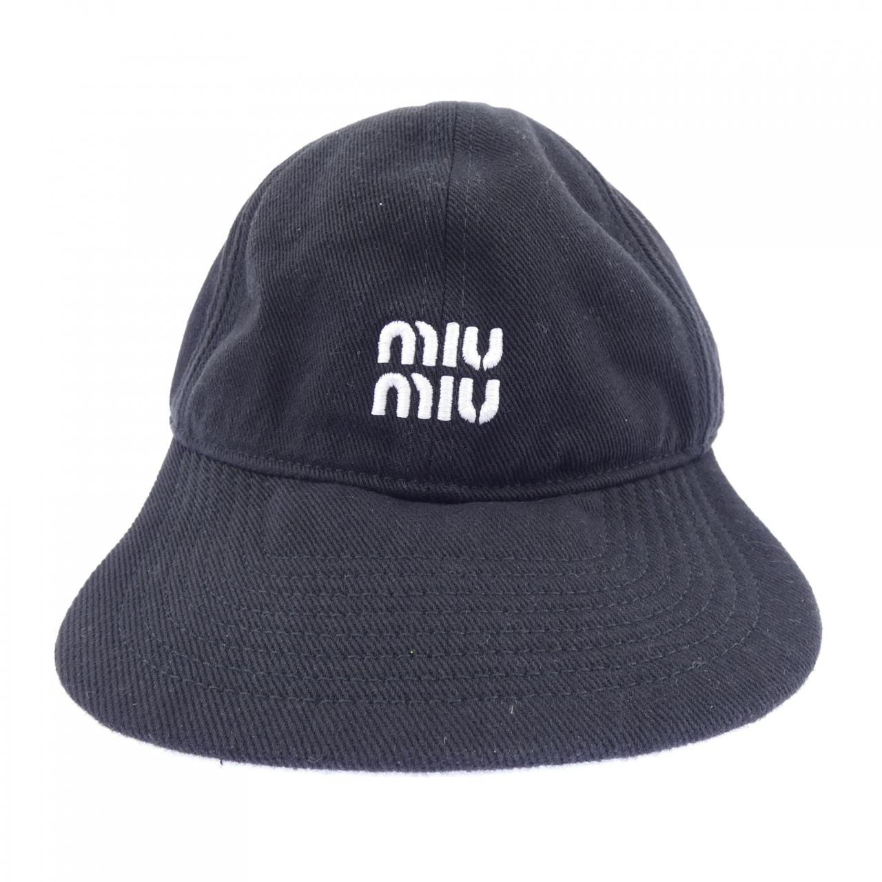 ミュウミュウ MIU MIU デニムベースボールキャップ 5HC369 2CR1 キャップ