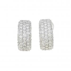K18WG パヴェ ダイヤモンド ピアス/イヤリング 2.00CT