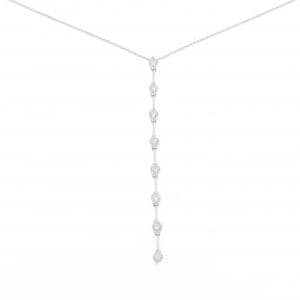 K18WG ダイヤモンド ネックレス 1.00CT