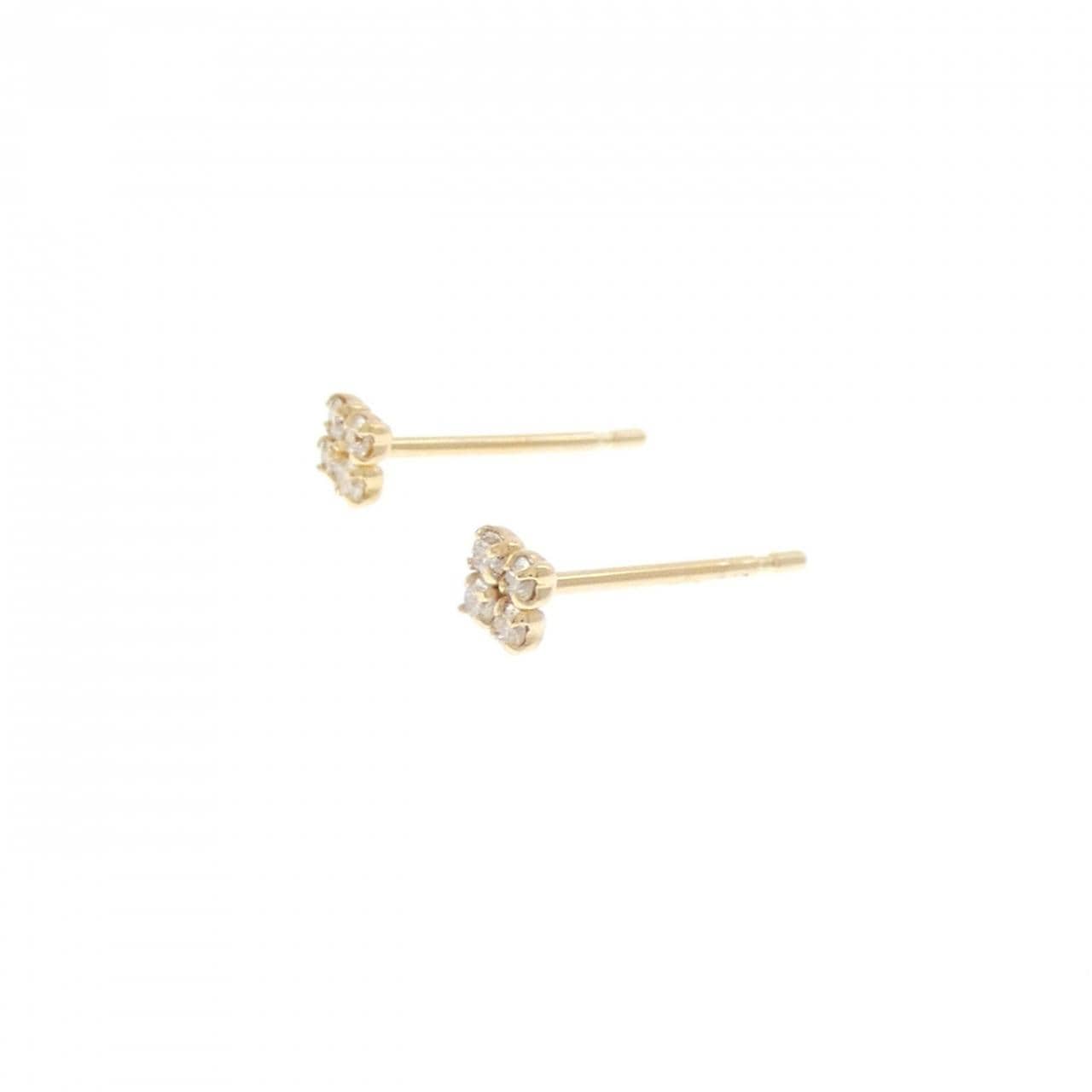 K18YG ダイヤモンド ピアス 0.06CT