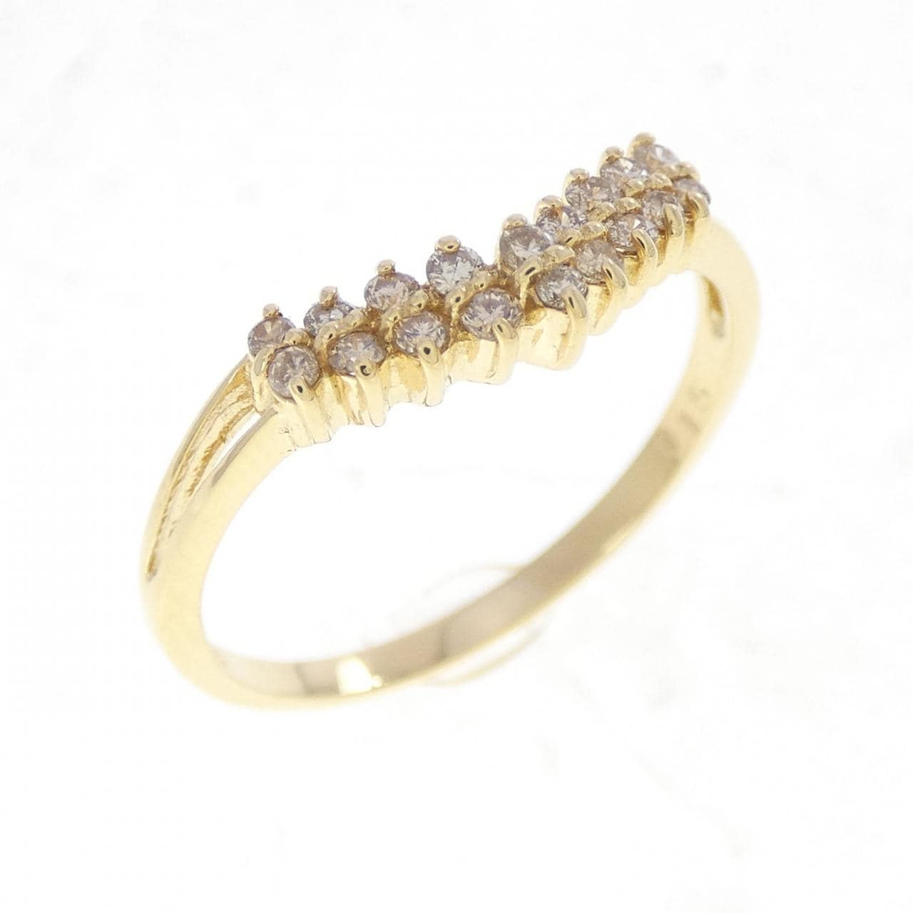 K18YG ダイヤモンド リング 0.15CT