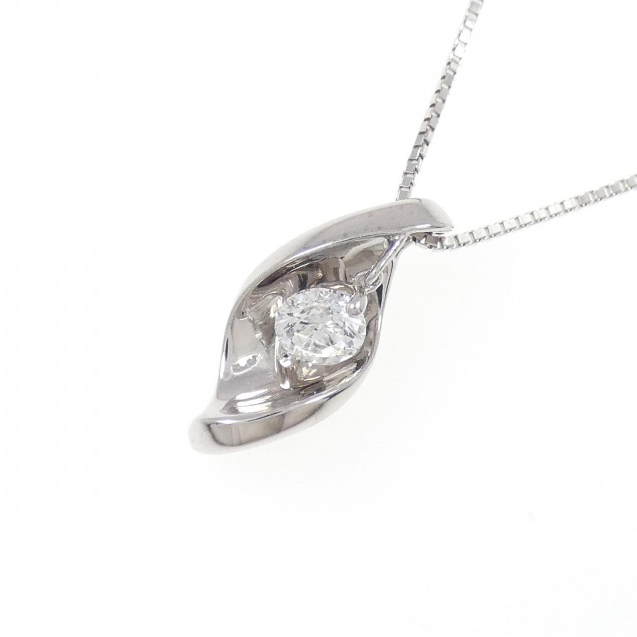 K18WG ダイヤモンド ネックレス 0.305CT