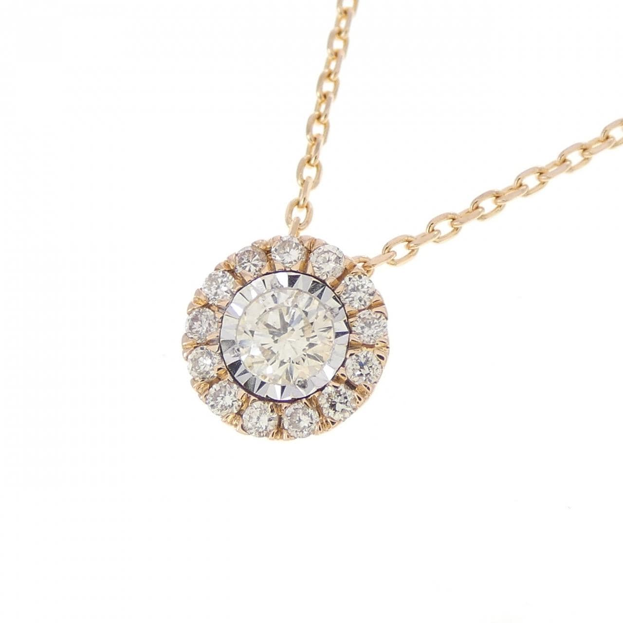 K18PG/K18WG ダイヤモンド ネックレス 0.23CT