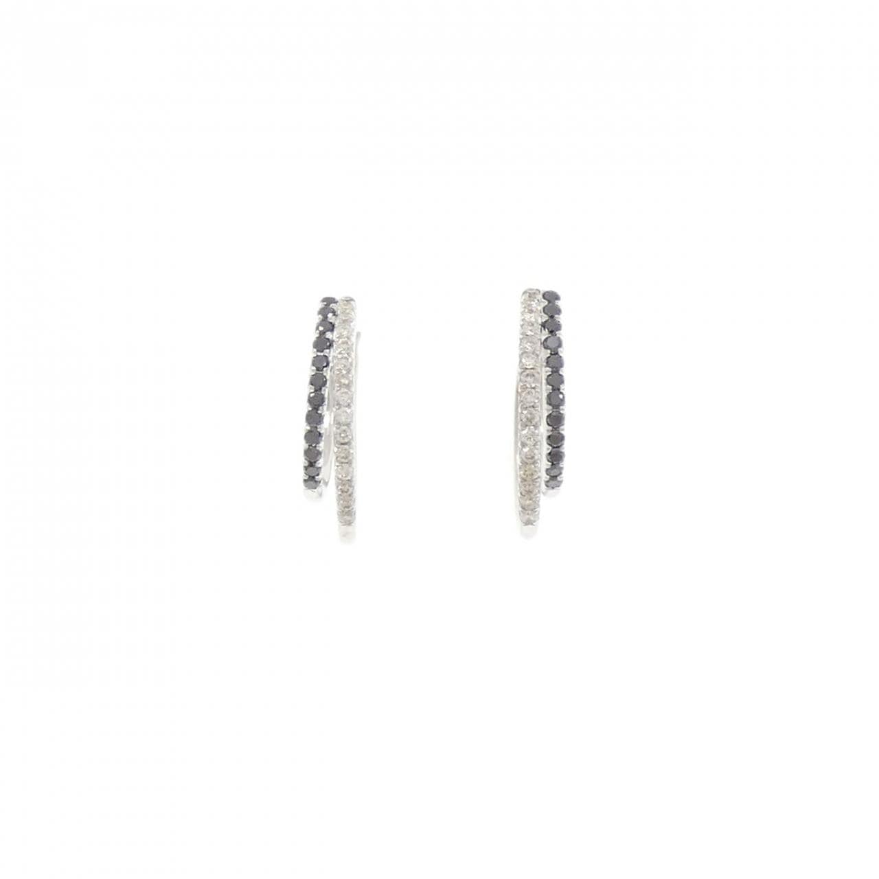 K18WG ダイヤモンド ピアス 0.27CT