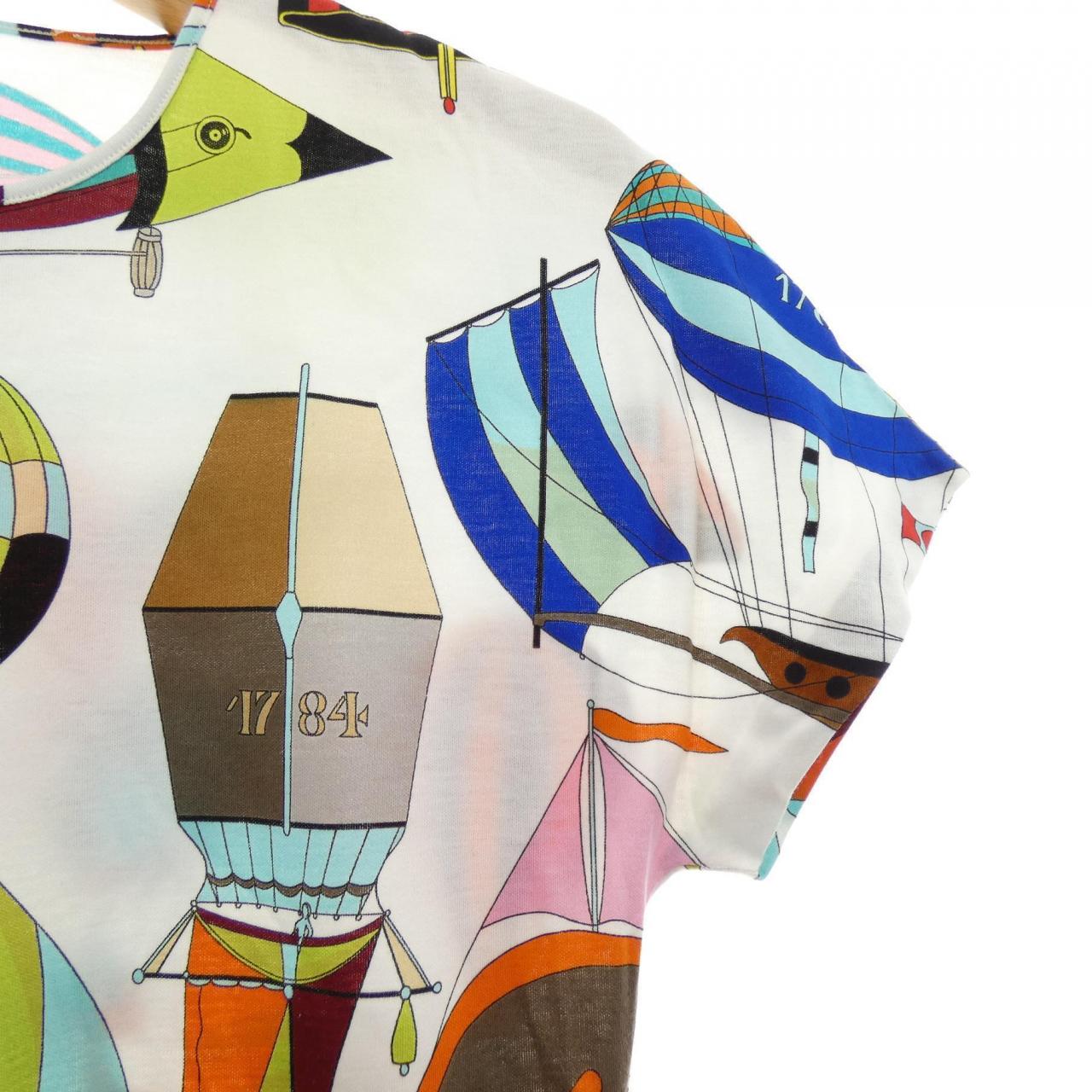 【ヴィンテージ】エルメス HERMES LES FOLIES DU CIEL Tシャツ