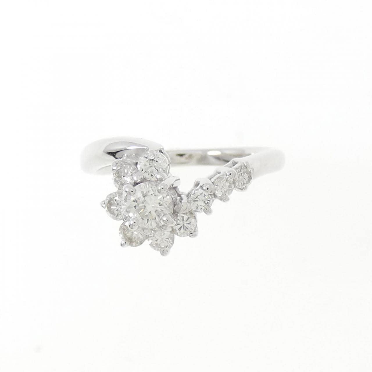 K18WG ダイヤモンド リング 0.485CT