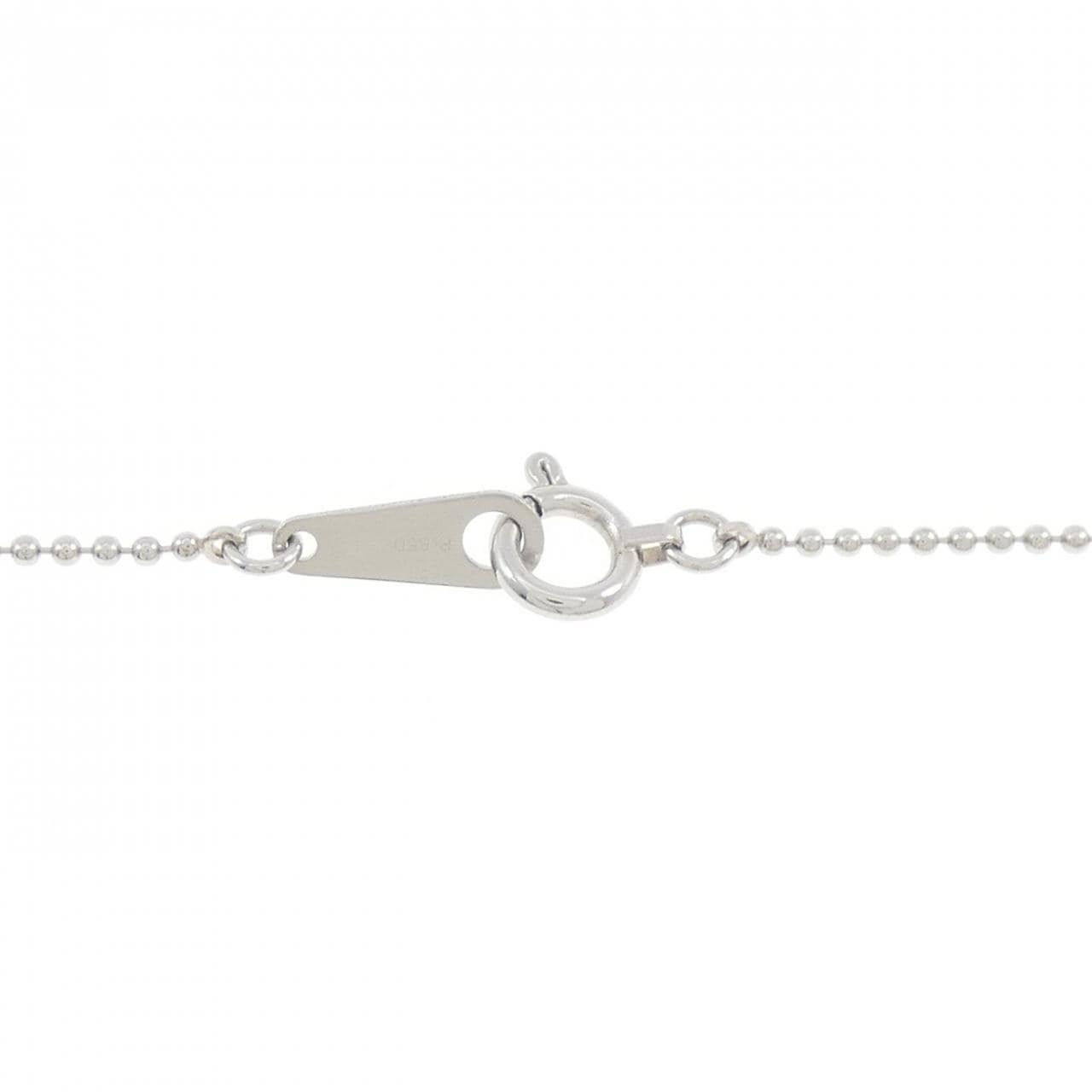 PT900/PT850 パヴェ ハート ダイヤモンド ネックレス 0.80CT
