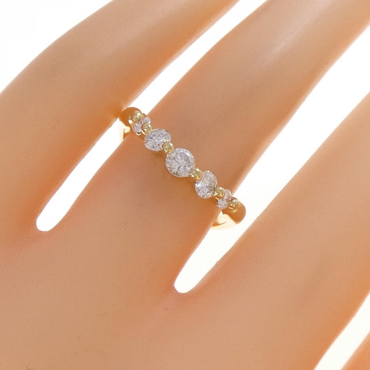 K18YG ダイヤモンド リング