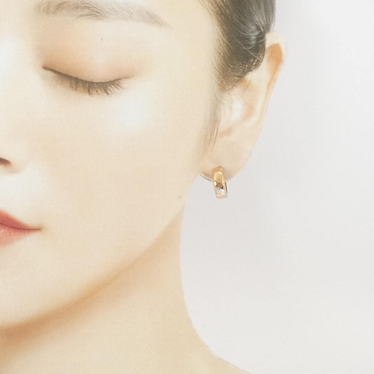 K18スリーカラー ピアス