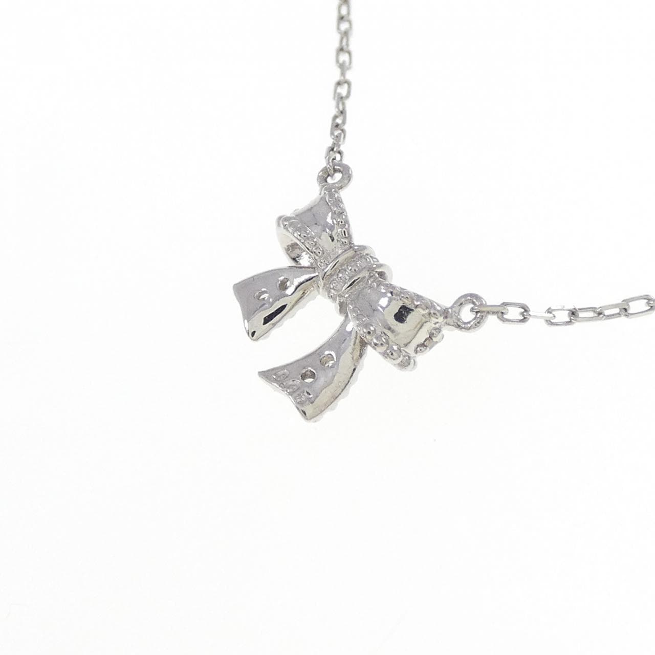PT900/PT850 リボン ダイヤモンド ネックレス 0.05CT