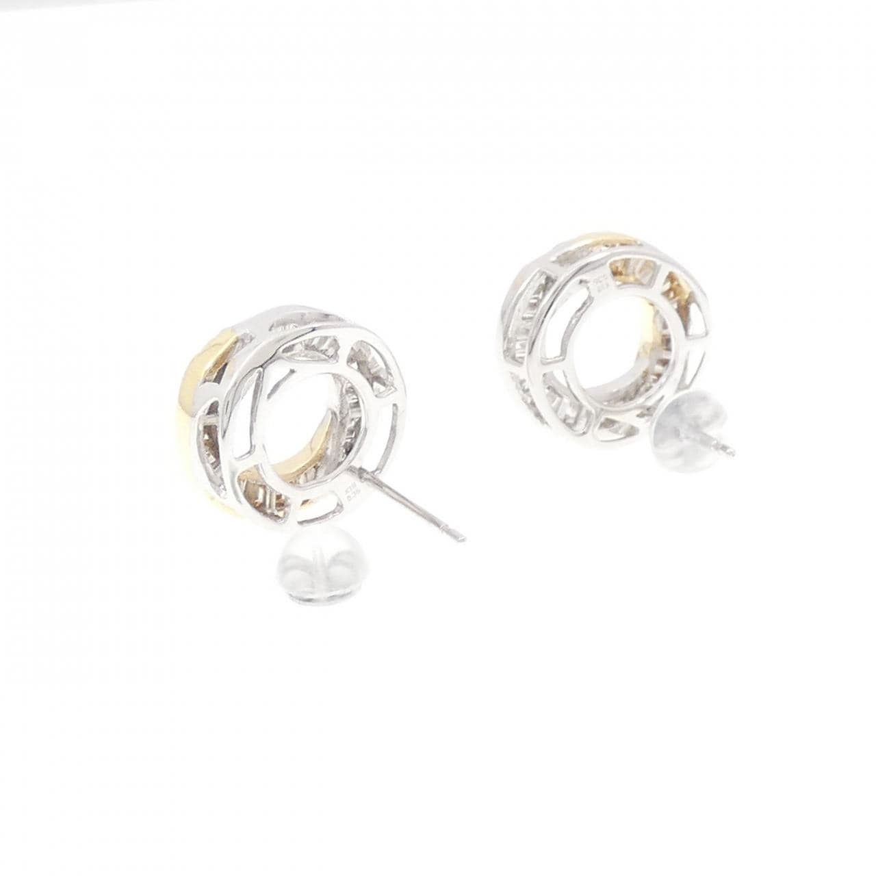 K18YG/K18WG ダイヤモンド ピアス 0.72CT